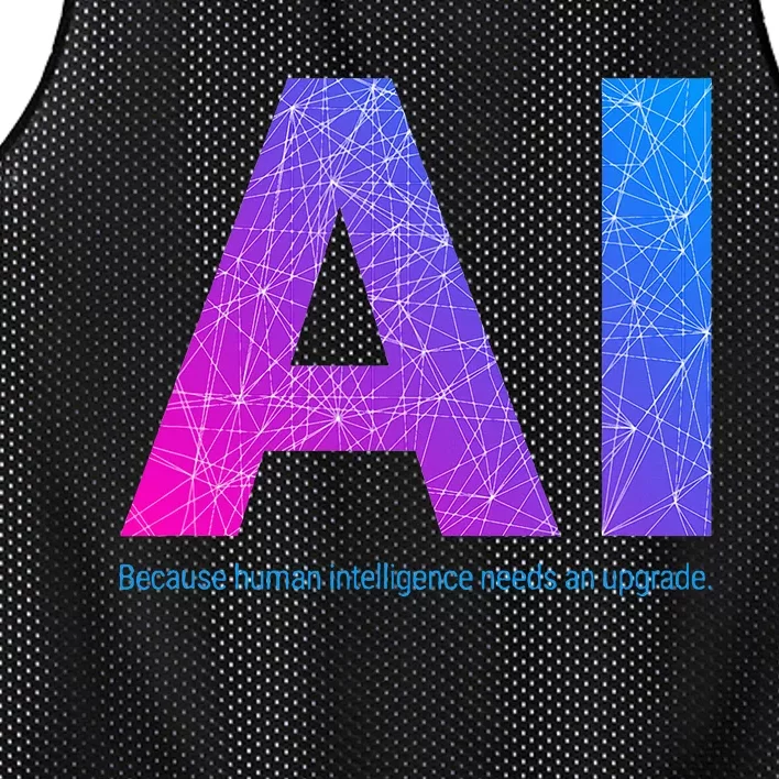 Ai Artificial Intelligence Funny Design Mesh Reversible Basketball Jersey Tank