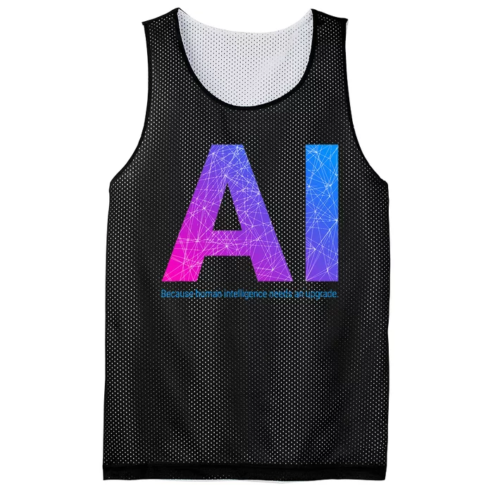 Ai Artificial Intelligence Funny Design Mesh Reversible Basketball Jersey Tank