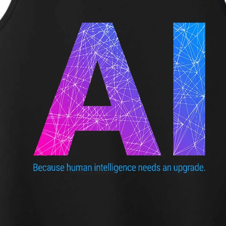 Ai Artificial Intelligence Funny Design Performance Tank