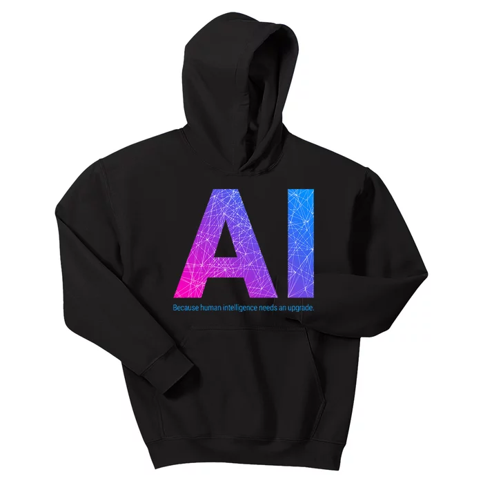 Ai Artificial Intelligence Funny Design Kids Hoodie