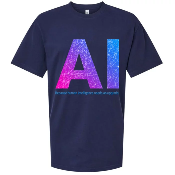 Ai Artificial Intelligence Funny Design Sueded Cloud Jersey T-Shirt