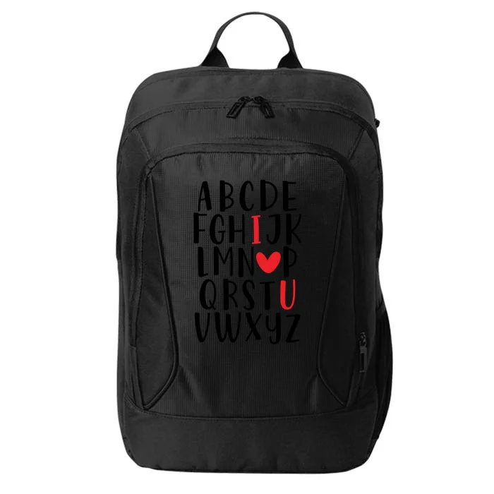 Abc Alphabet I Love You English Teacher Valentines Day Meaningful Gift City Backpack