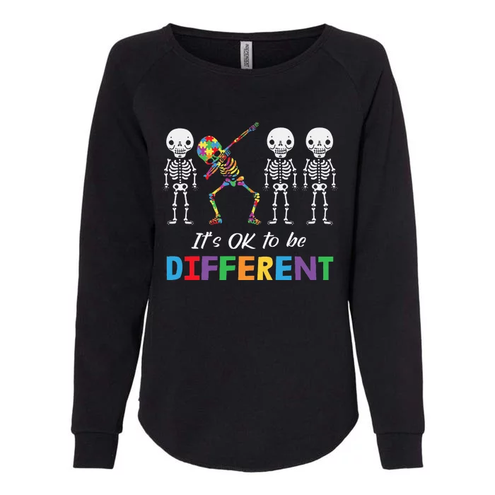 Autism Awareness  Its Ok To Be Different Womens California Wash Sweatshirt