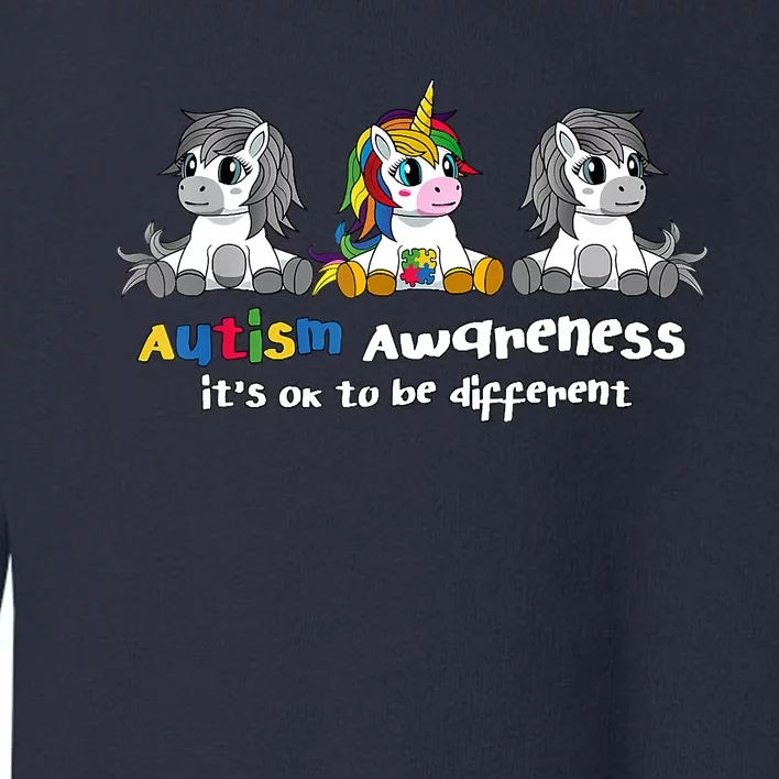 Autism Awareness It's OK To Be Different Toddler Sweatshirt