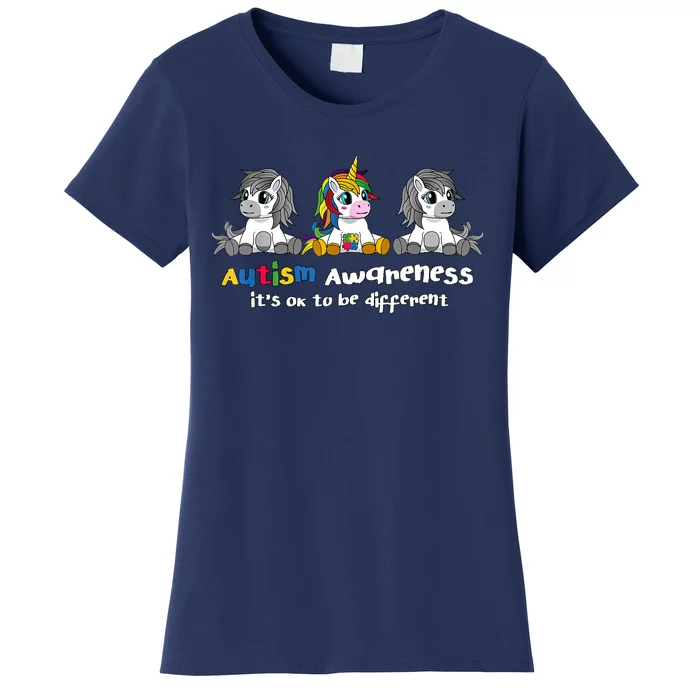 Autism Awareness It's OK To Be Different Women's T-Shirt