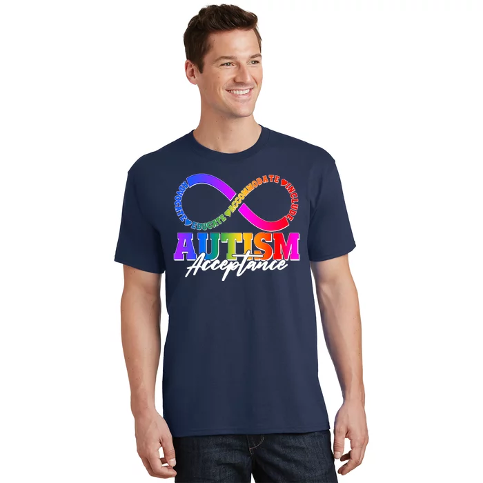 Autism Acceptance Infinity Symbol T-Shirt