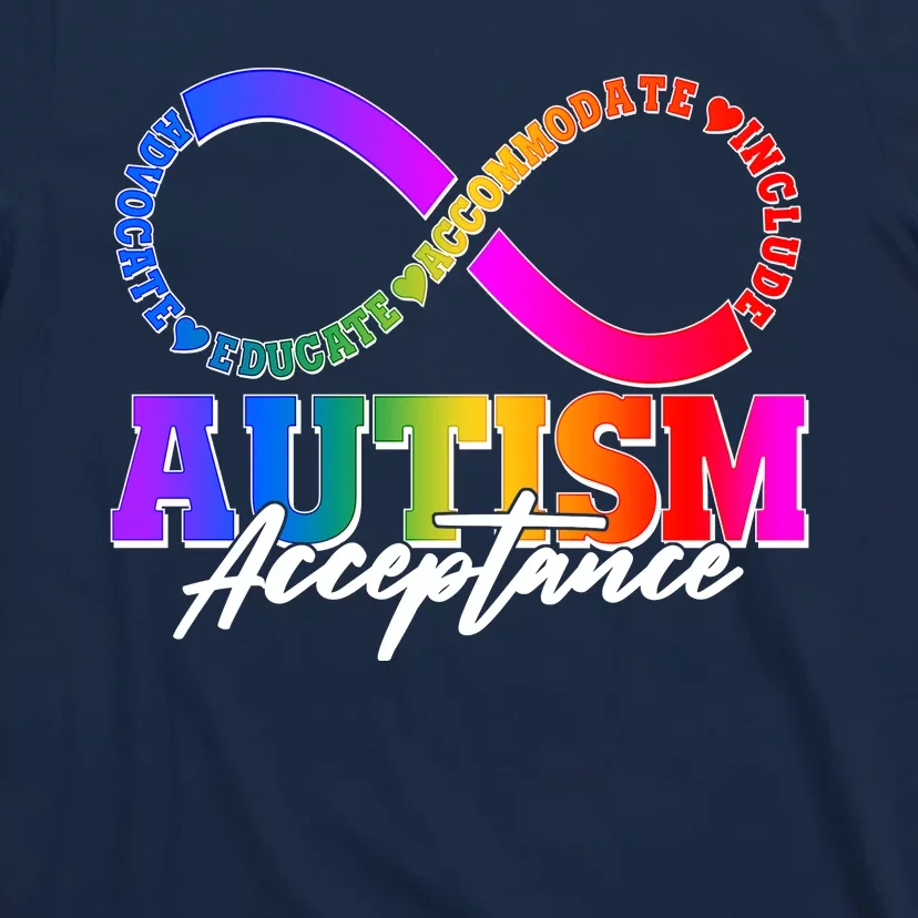 Autism Acceptance Infinity Symbol T-Shirt