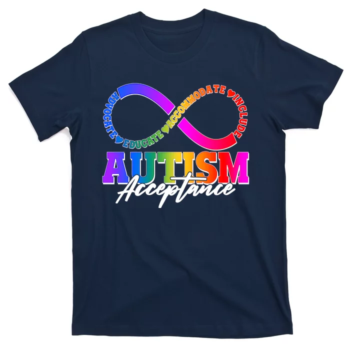 Autism Acceptance Infinity Symbol T-Shirt