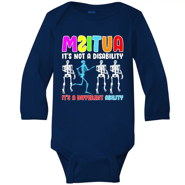 Autism Awareness It's Not A Disability It's An Ability Awareness Baby Long Sleeve Bodysuit