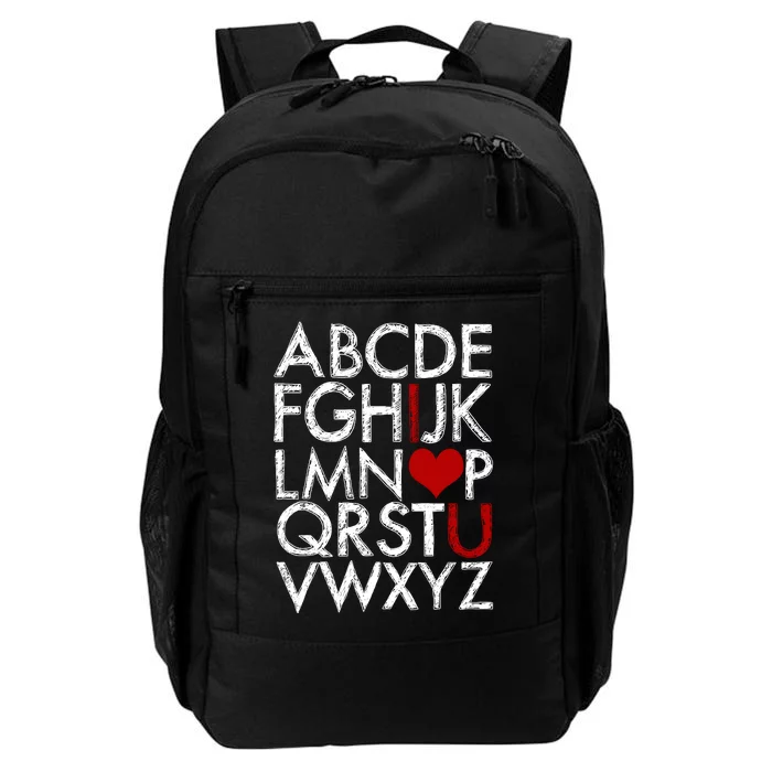 Alphabet ABC I Love You Valentines Day Daily Commute Backpack