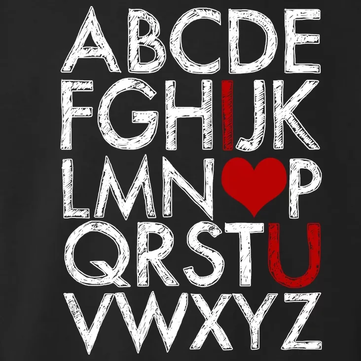 Alphabet ABC I Love You Valentines Day Toddler Hoodie