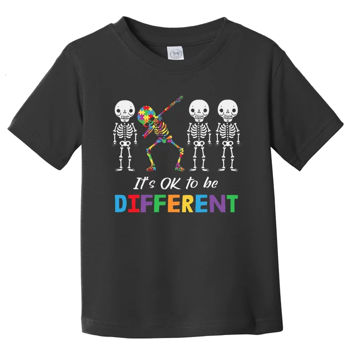 Autism Awareness  Its Ok To Be Different Toddler T-Shirt