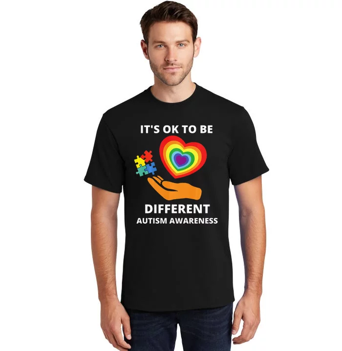 autism awareness its ok to be different Tall T-Shirt