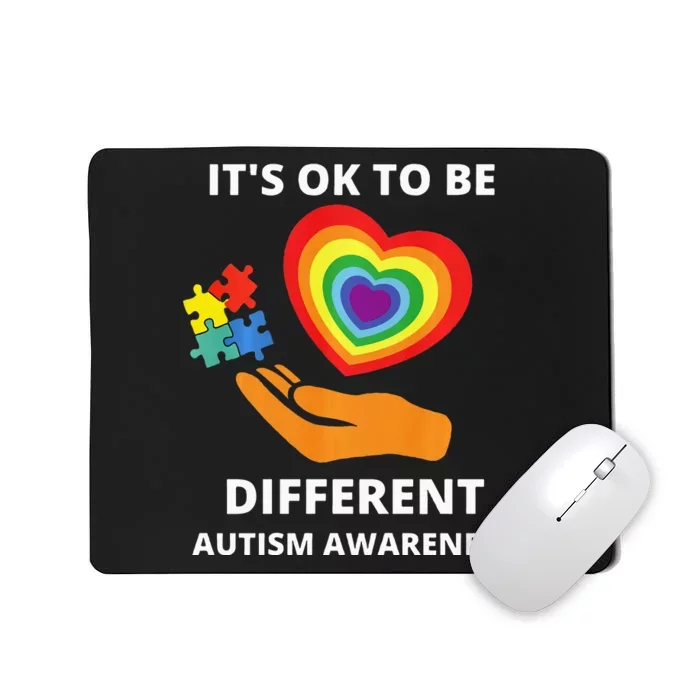 autism awareness its ok to be different Mousepad