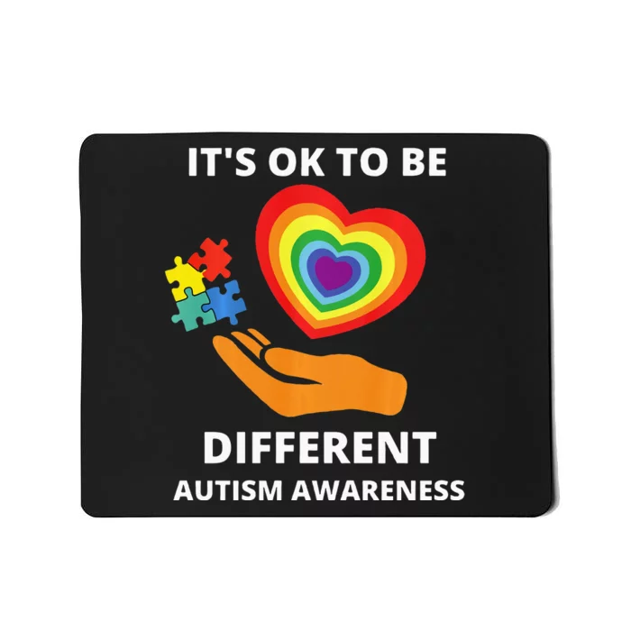 autism awareness its ok to be different Mousepad