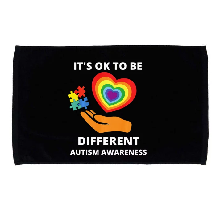 autism awareness its ok to be different Microfiber Hand Towel