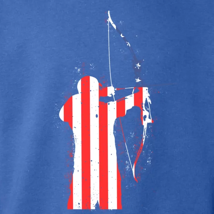 Archery Archer Independence Day Bow Bowhunter Patriotic Gift Toddler Hoodie