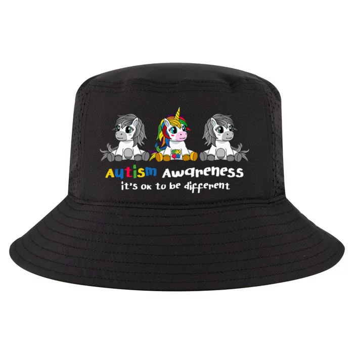 Autism Awareness It's OK To Be Different Cool Comfort Performance Bucket Hat