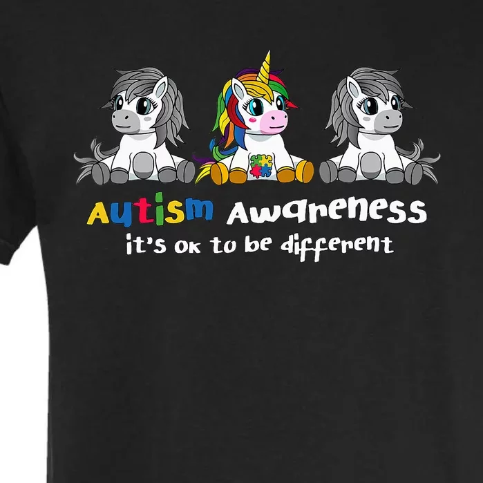 Autism Awareness It's OK To Be Different Garment-Dyed Heavyweight T-Shirt