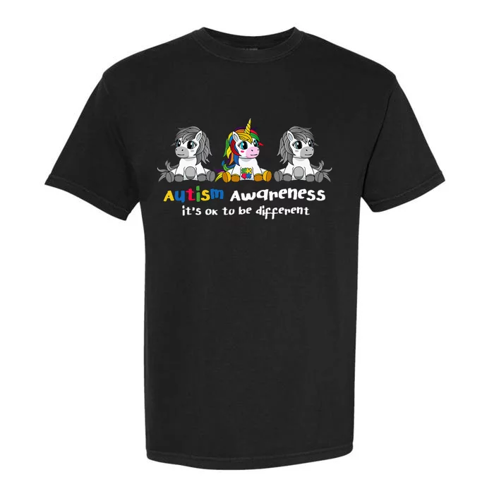 Autism Awareness It's OK To Be Different Garment-Dyed Heavyweight T-Shirt