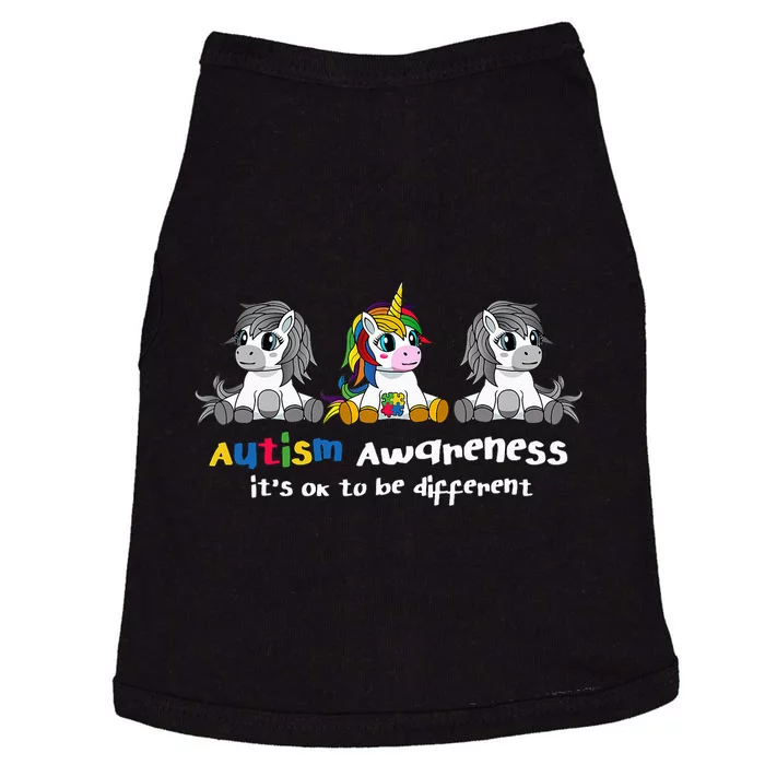 Autism Awareness It's OK To Be Different Doggie Tank