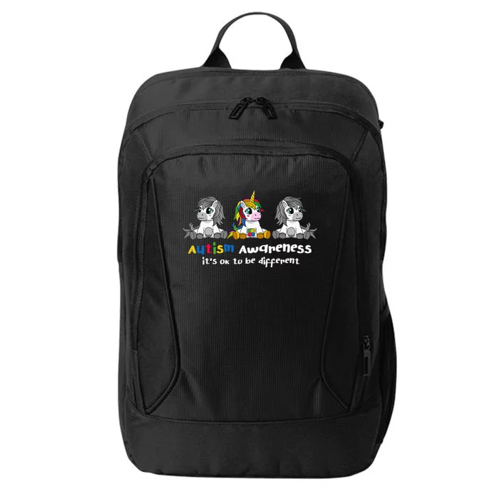 Autism Awareness It's OK To Be Different City Backpack