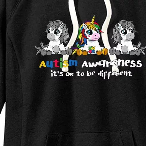 Autism Awareness It's OK To Be Different Women's Fleece Hoodie