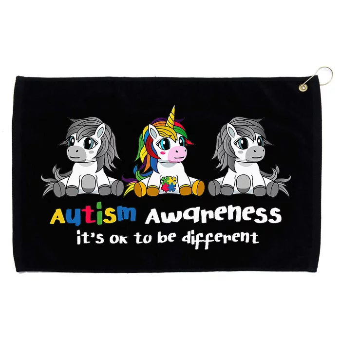 Autism Awareness It's OK To Be Different Grommeted Golf Towel