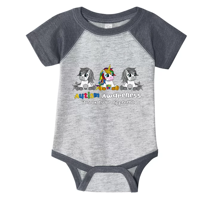 Autism Awareness It's OK To Be Different Infant Baby Jersey Bodysuit