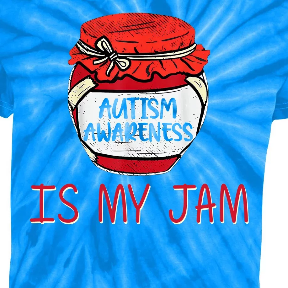 Autism Awareness Is My Jam Kids Tie-Dye T-Shirt