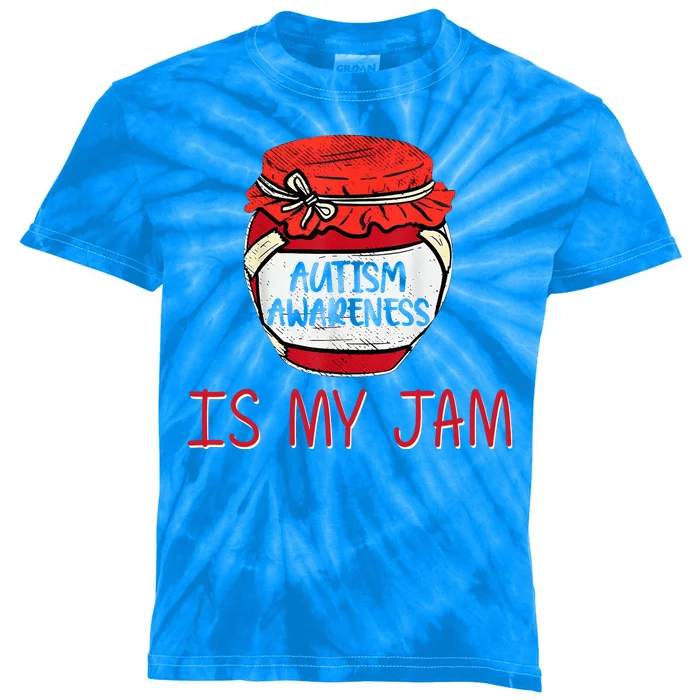 Autism Awareness Is My Jam Kids Tie-Dye T-Shirt