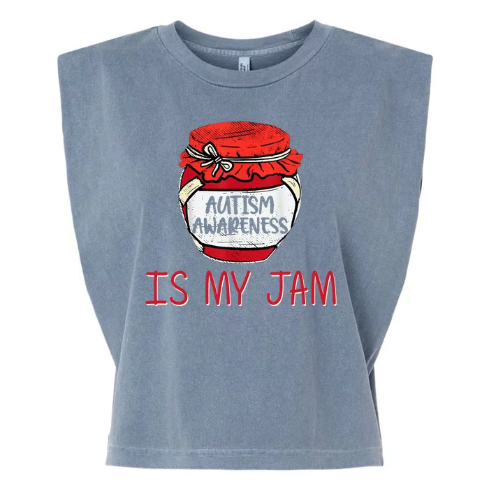 Autism Awareness Is My Jam Garment-Dyed Women's Muscle Tee