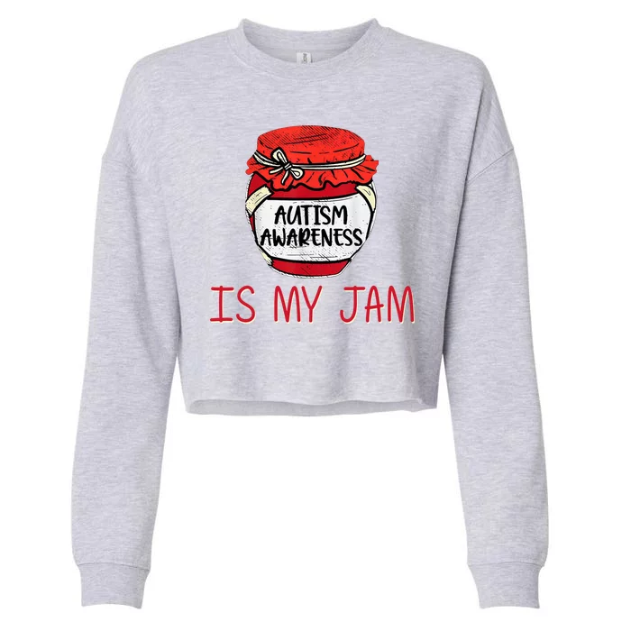 Autism Awareness Is My Jam Cropped Pullover Crew