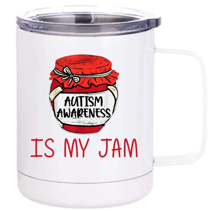 Autism Awareness Is My Jam Front & Back 12oz Stainless Steel Tumbler Cup