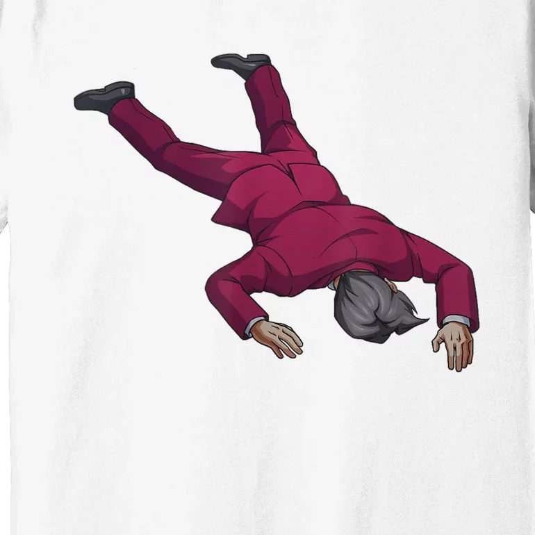 Ace Attorney Investigations Collection Faceplant Edgeworth Premium T-Shirt