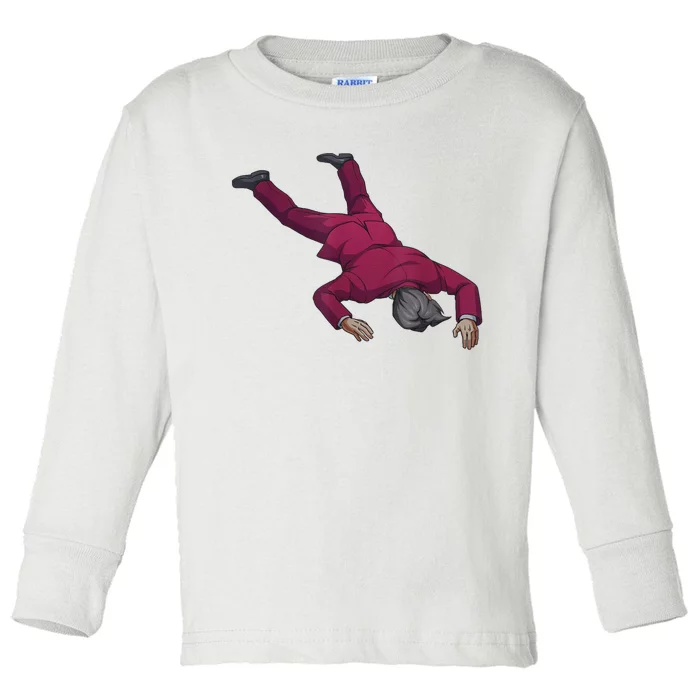 Ace Attorney Investigations Collection Faceplant Edgeworth Toddler Long Sleeve Shirt