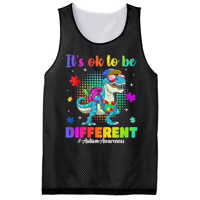 Autism Awareness Its Ok To Be Different Mesh Reversible Basketball Jersey Tank