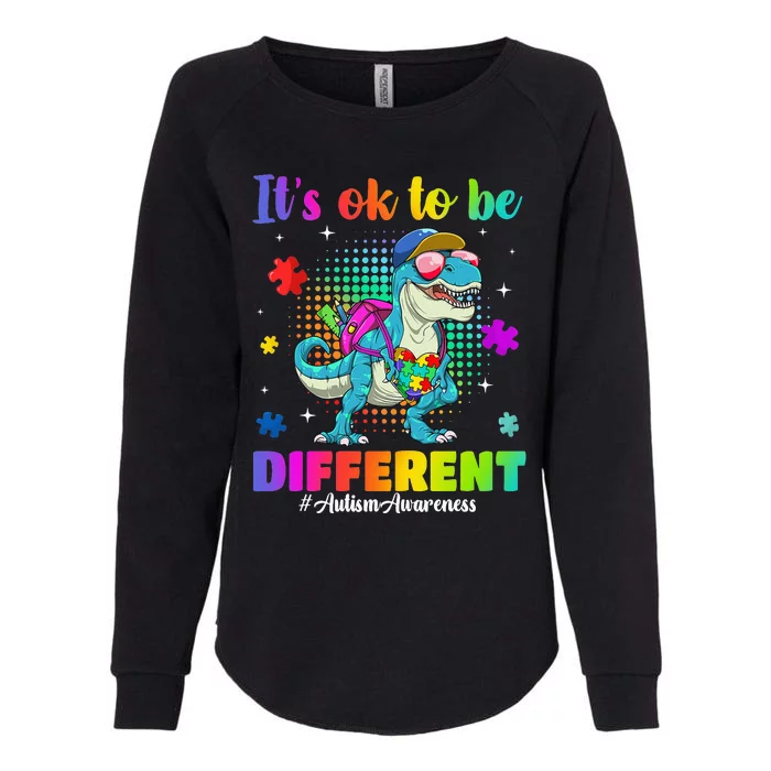 Autism Awareness Its Ok To Be Different Womens California Wash Sweatshirt