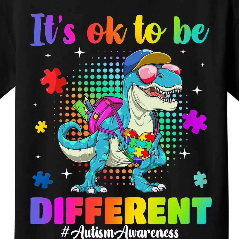 Autism Awareness Its Ok To Be Different Kids T-Shirt