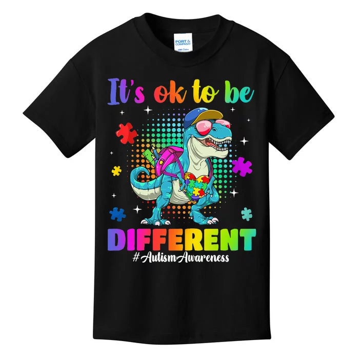 Autism Awareness Its Ok To Be Different Kids T-Shirt