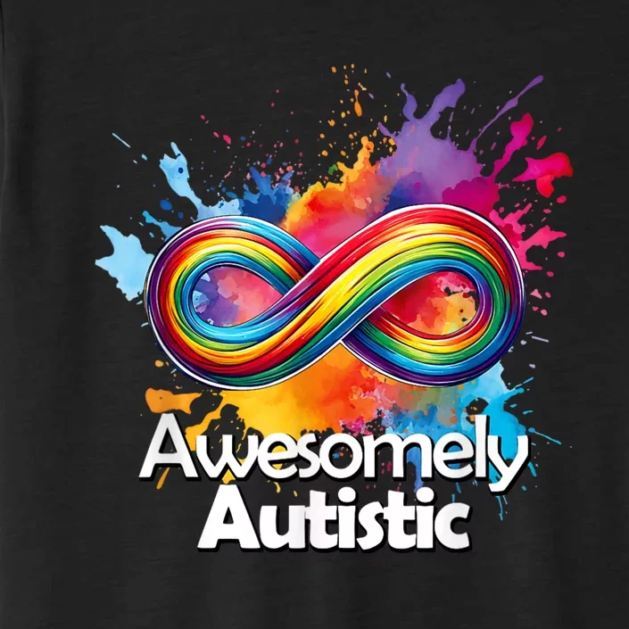 Autism Awareness Infinity Rainbow ChromaSoft Performance T-Shirt