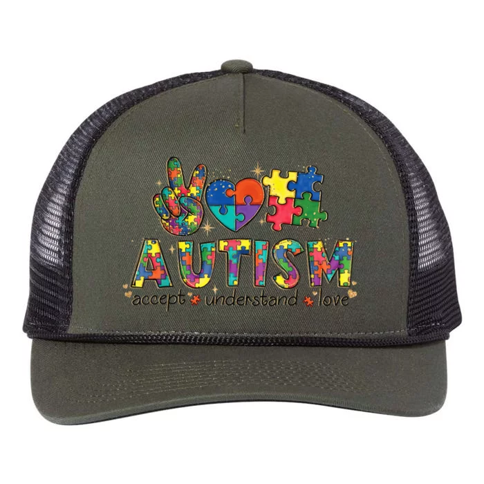 Autism Awareness Its Ok To Be Different Retro Rope Trucker Hat Cap