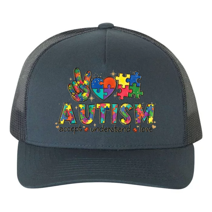 Autism Awareness Its Ok To Be Different Yupoong Adult 5-Panel Trucker Hat