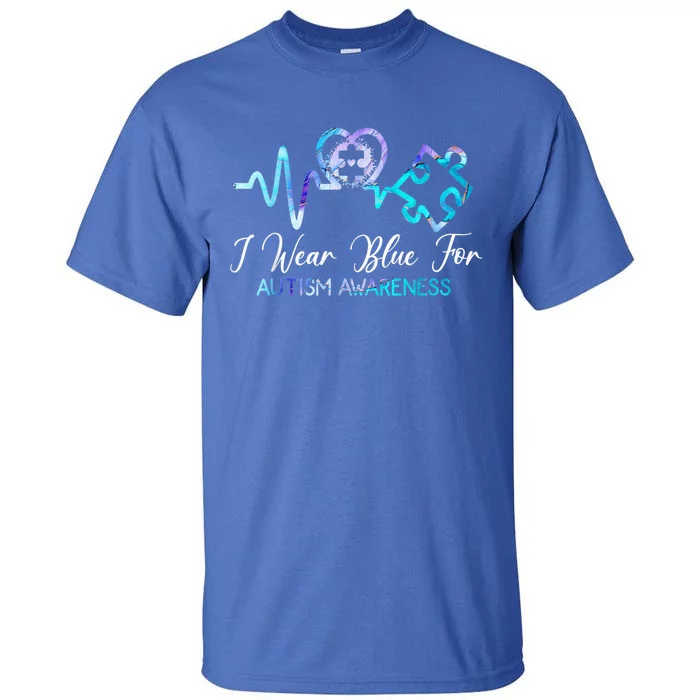 Autism Awareness - I Wear Blue For Autism Awareness Gifts Tall T-Shirt