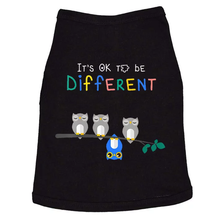 Autism Awareness It's ok to be Different Autism Awareness Doggie Tank