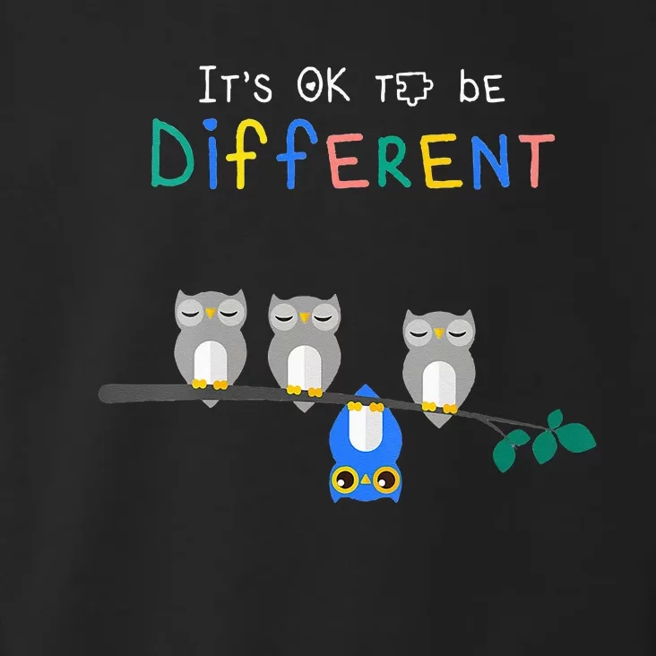 Autism Awareness It's ok to be Different Autism Awareness Toddler Hoodie