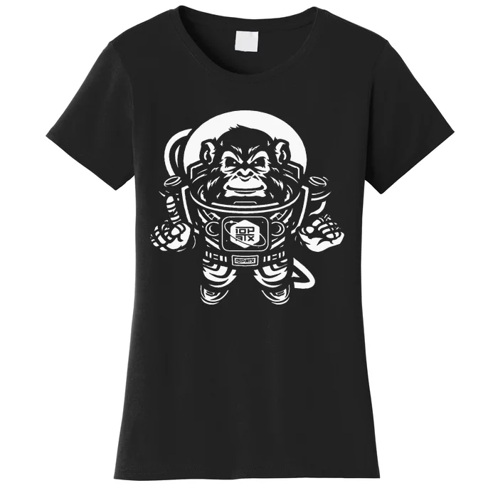 Ape Astronaut In Space 10th Planet Austin Jiu Jitsu Women's T-Shirt