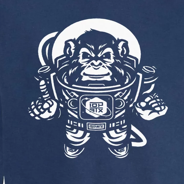 Ape Astronaut In Space 10th Planet Austin Jiu Jitsu Garment-Dyed Sweatshirt