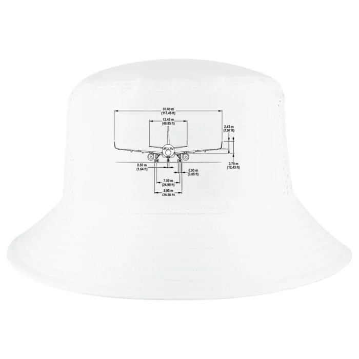 Airbus A320 Jet Airplane Schematic Aviation Pilot Gift Idea Cool Comfort Performance Bucket Hat