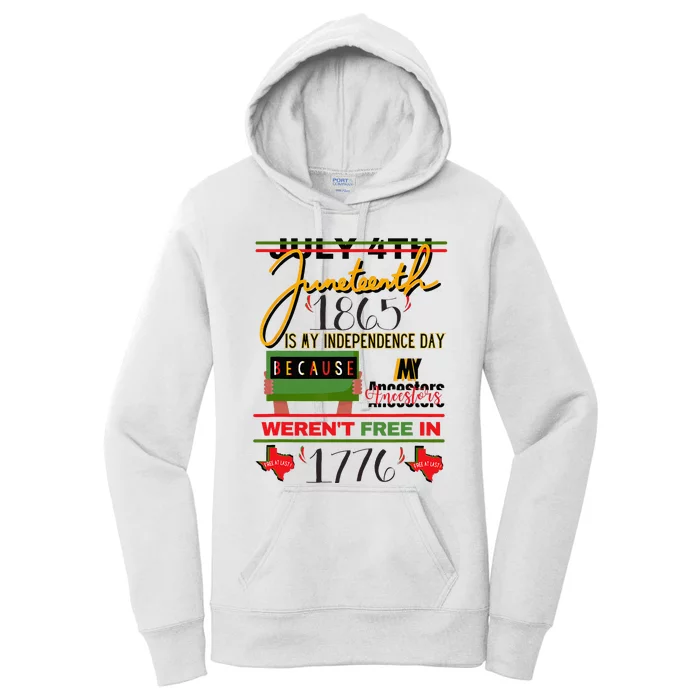 African American June 19th Independence Day Tee Women's Pullover Hoodie